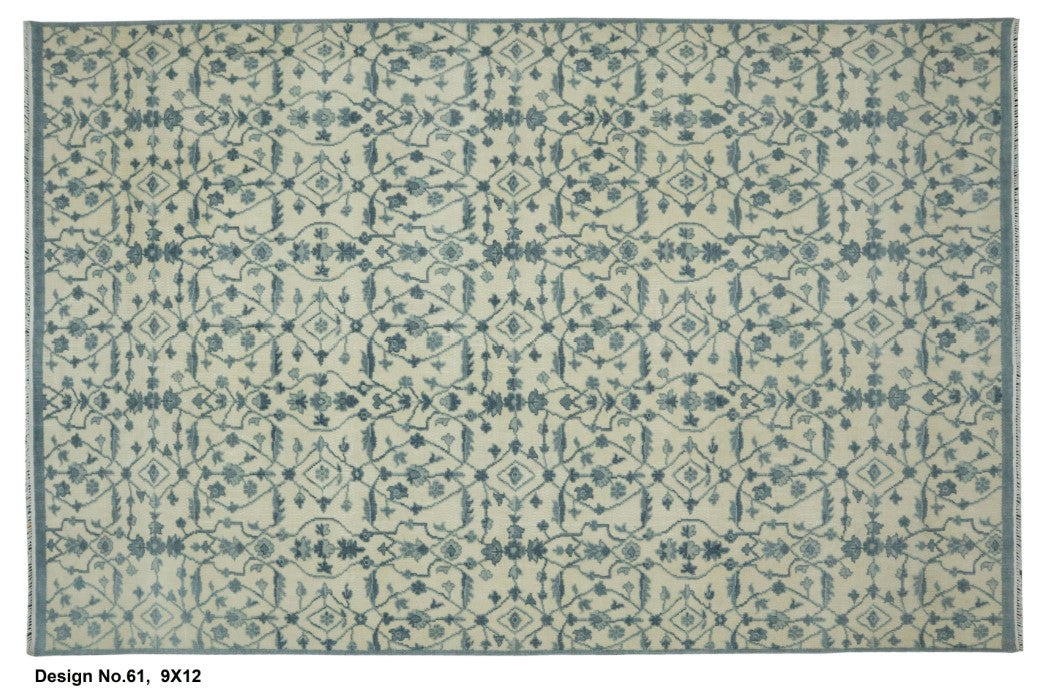 Hand knotted Indian Modern Rug 9'0" x 12'0"